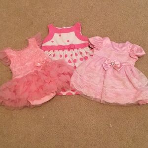 Set of baby dresses size 0-3months and 3 months
